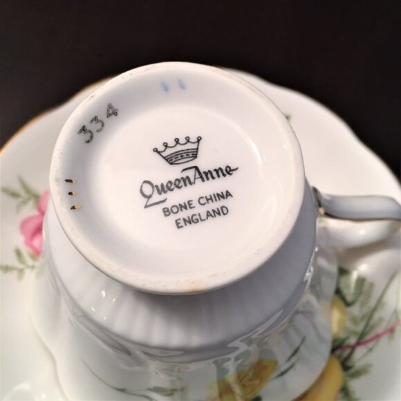 Queen Anne Cup and Saucer - Picture 3 of 10